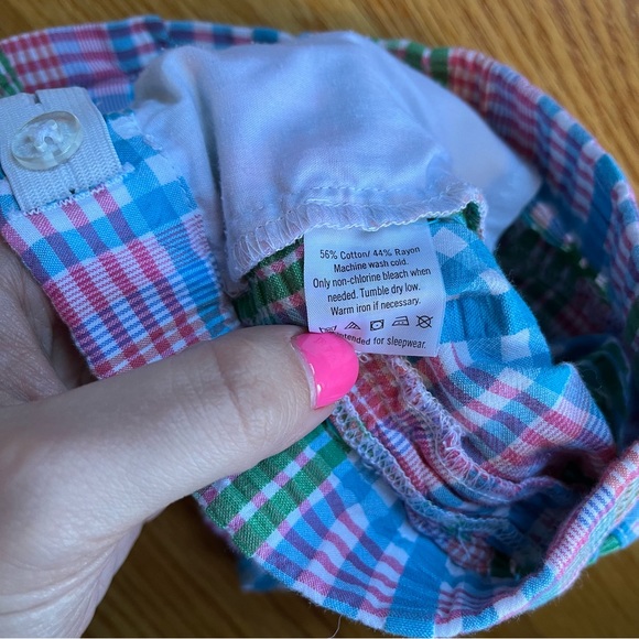 Janie and Jack spring plaid shorts size 2T - Picture 3 of 4